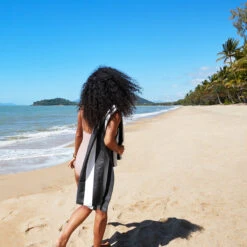 Dock & Bay Dock & Bay Quick Dry Towels - Kamari Charcoal 27 Dock & Bay Dock & Bay Quick Dry Towels - Kamari Charcoal -Dock & Bay Shop 12 CAIRNS18 CABANA CHARCOAL D3S17 034 SQ X3