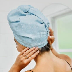 Dock & Bay Dock & Bay Hair Wraps - Set (4) -Dock & Bay Shop 12 EMERALDHOME21 HAIRW HID BLUE 009 SQ X3