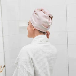 Dock & Bay Dock & Bay Hair Wraps - Primrose Pink -Dock & Bay Shop 12 HOMEAUS23 HAIRW CBH PINK MADDIE 017 SQ X3