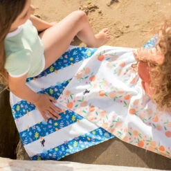 Dock & Bay Outlet Dock & Bay Kids Beach Towels - Peach Party - Outlet -Dock & Bay Shop 12 KIDSPATONGA21 TOWLB KID S3 015 SQ X3
