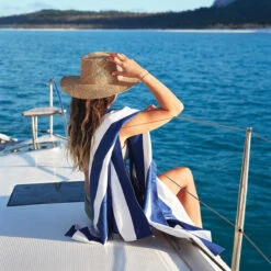 Dock & Bay Dock & Bay Quick Dry Towels - Bestselling Blue (Set Of 4) -Dock & Bay Shop 12 WHITSUNDAYS19 CABANA BLUENAVY D2 780 SQ X3