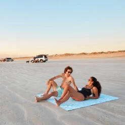 Dock & Bay Dock & Bay Picnic Blanket - Blueberry Pie -Dock & Bay Shop 13 BROOME22 PICNIC GIN BLUE 024 SQ X3