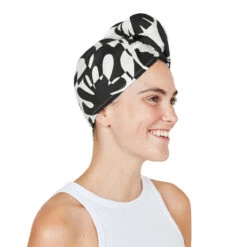 Dock & Bay Dock & Bay Hair Wraps - Midnight Monochrome -Dock & Bay Shop 13 HAIRW SUE MIDMONO LIFE 002 X3