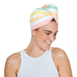 Dock & Bay Dock & Bay Hair Wrap - Quick Dry Hair Towel - Rainbow Road (4) -Dock & Bay Shop 13 HAIRW SUM UNICN LIFE M 001 X3