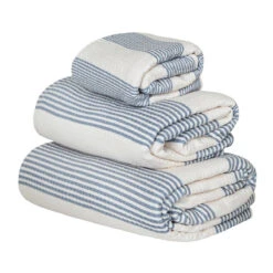 Dock & Bay Dock & Bay Bath Towels - Storm Cloud -Dock & Bay Shop 13 TOWLH CBH NAVY 3SET X3