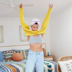 Dock & Bay Dock & Bay Hair Wrap - Quick Dry Hair Towel - Lombok Lilac -Dock & Bay Shop 14 CAIRNS18 HAIRWRAP LIGHT PURPLE D1S8 014 SQ X3