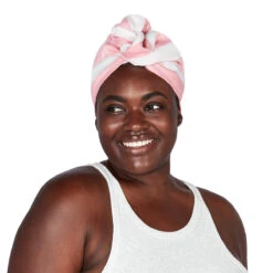 Dock & Bay Dock & Bay Hair Wrap - Quick Dry Hair Towel - Rainbow Road (4) -Dock & Bay Shop 14 HAIRW CAB LTPNK LIFE 001 X3
