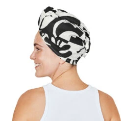 Dock & Bay Dock & Bay Hair Wraps - Midnight Monochrome -Dock & Bay Shop 14 HAIRW SUE MIDMONO LIFE 006 X3