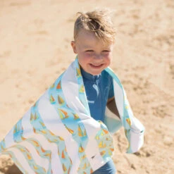 Dock & Bay Outlet Dock & Bay Kids Beach Towels - Oh Buoy - Outlet -Dock & Bay Shop 14 KIDSPATONGA21 TOWLB KID BOAT 029 SQ X3