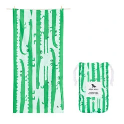 Dock & Bay Dock & Bay Kids Beach Towels - Wild Ones (4) -Dock & Bay Shop 14 TOWLB KID CROC combo linepouch lg X3