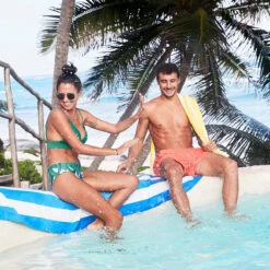 Dock & Bay Dock & Bay Quick Dry Towels - Bondi Blue -Dock & Bay Shop 14 TULUM17 CABANA BLUE S9 024 SQ X3