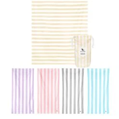 Dock & Bay Dock & Bay Picnic Bundle - Bora Bora Beige Blanket + 4 Cabana Towels - Set A -Dock & Bay Shop BUNDLE PICNIC CAB LTBGE TOWLB CAB A