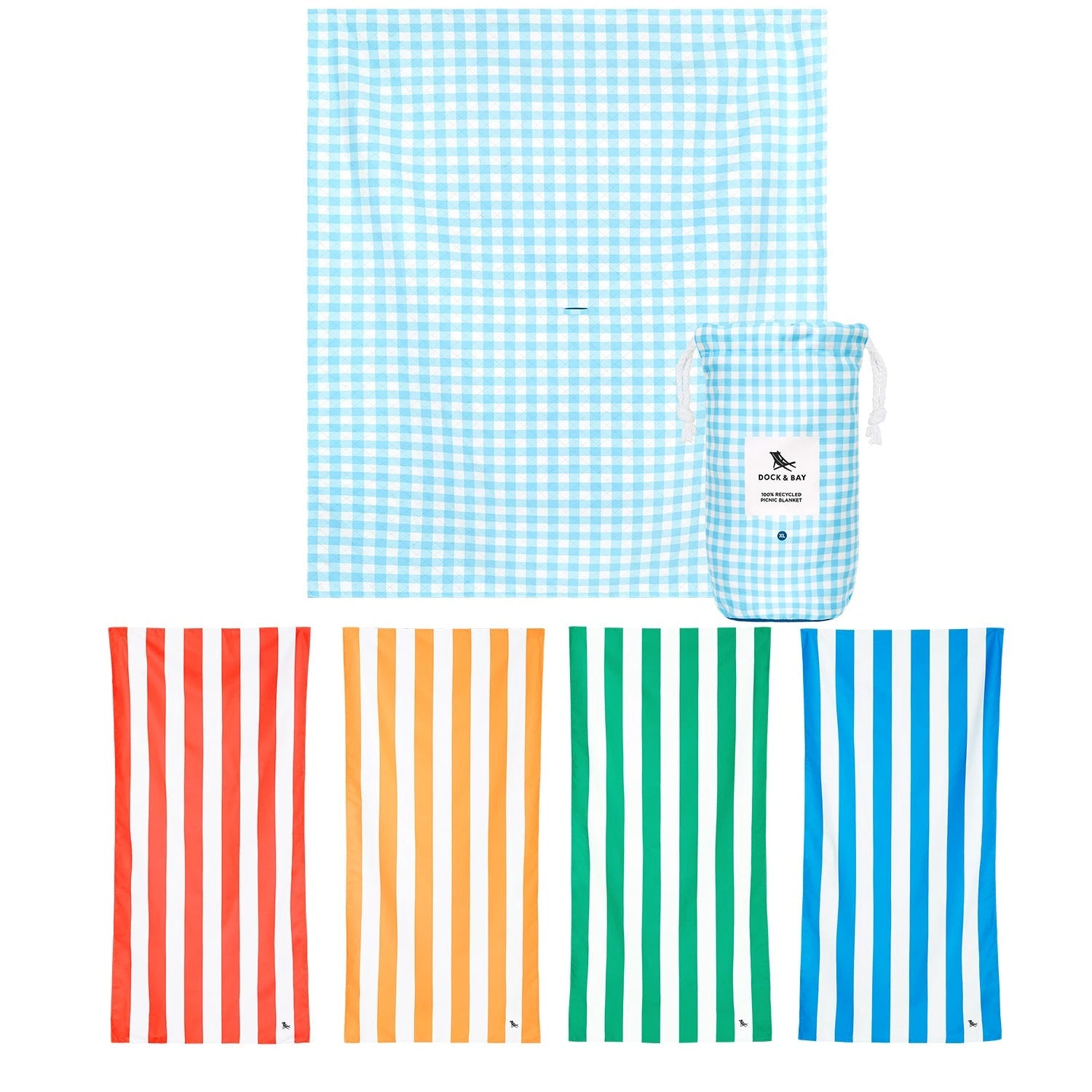 Dock & Bay Dock & Bay Picnic Bundle - Blueberry Pie Blanket + 4 Cabana Towels - Set B 17 Dock & Bay Dock & Bay Picnic Bundle - Blueberry Pie Blanket + 4 Cabana Towels - Set B - Image 15