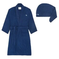 Dock & Bay Dock & Bay Bath Robe - Nautical Navy 33 Dock & Bay Dock & Bay Bath Robe - Nautical Navy -Dock & Bay Shop BUNDLE ROBE HAIRW CLA NAVY