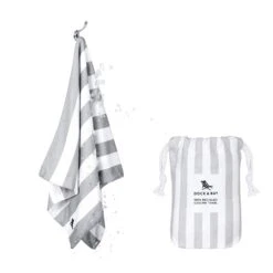 Dock & Bay Dock & Bay Quick Cool Gym Towel - Goa Grey -Dock & Bay Shop COOL CAB LTGRY R e1fc10a2 d74f 4cad 9646 124f816e837f