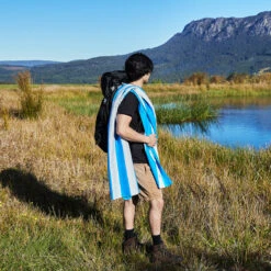 Dock & Bay Dock & Bay 2 X Beach Towel + Bag + Picnic Blanket - Set A -Dock & Bay Shop EAGLESNEST22 TOWLB CAB BLUE 018 SQ X3