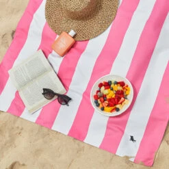 Dock & Bay Dock & Bay 2 X Beach Towel + Bag + Picnic Blanket - Set A -Dock & Bay Shop INSITU22 TOWLB CAB PINK 020 SQ X3 377a544f 110e 4c66 8238 b6a0bec21be5