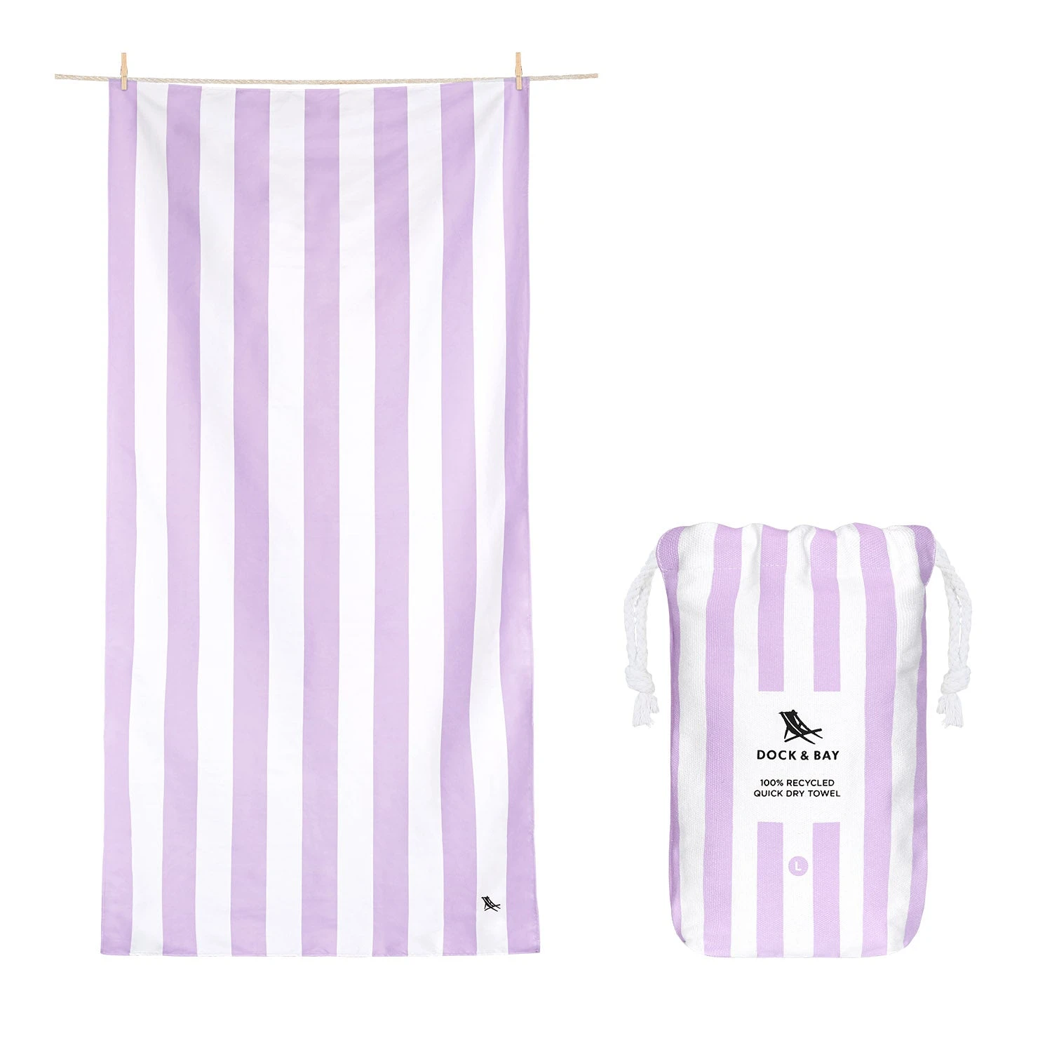 Dock & Bay Dock & Bay Quick Dry Towels - Lombok Lilac 14 Dock & Bay Dock & Bay Quick Dry Towels - Lombok Lilac - Image 12