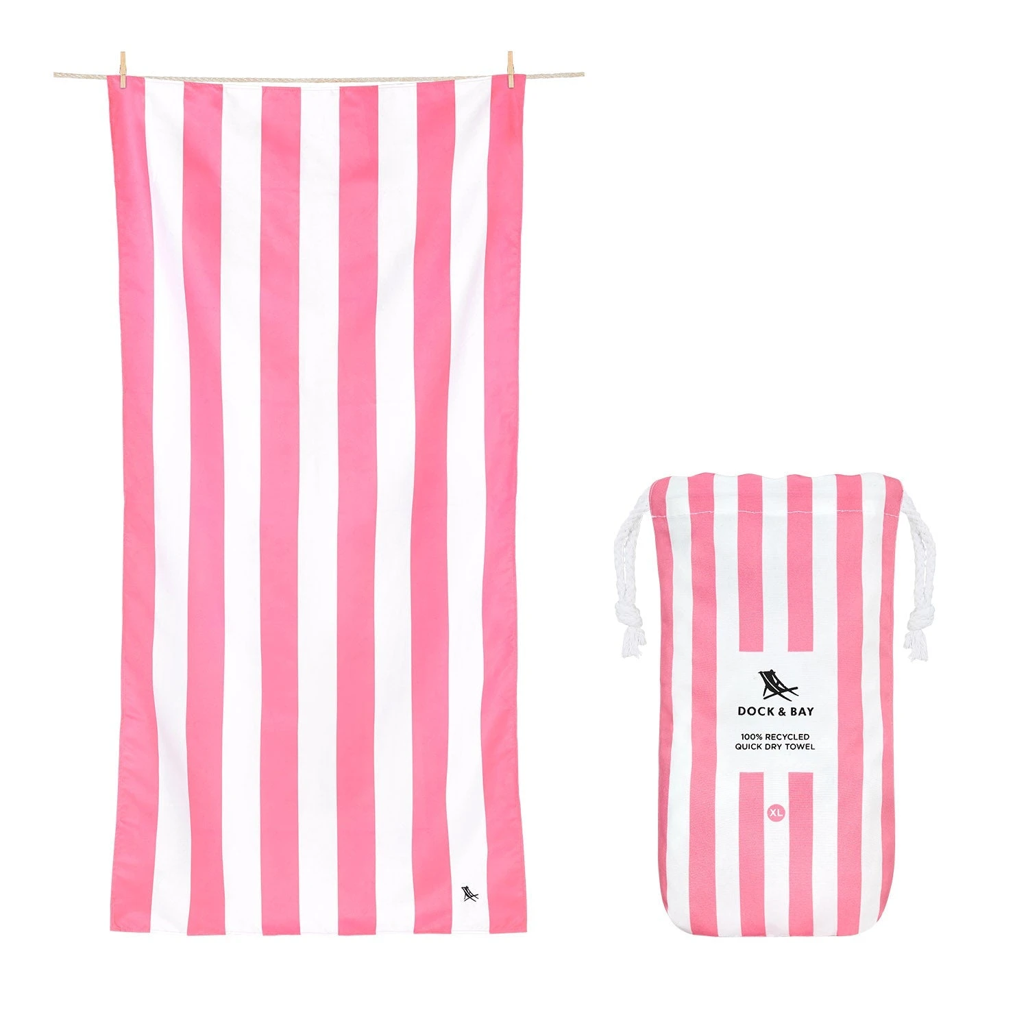 Dock & Bay Dock & Bay Quick Dry Towels - Phi Phi Pink 18 Dock & Bay Dock & Bay Quick Dry Towels - Phi Phi Pink - Image 16