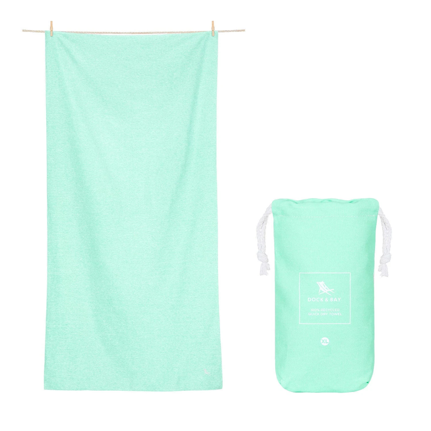 Dock & Bay Dock & Bay Quick Dry Towels - Rainforest Green 19 Dock & Bay Dock & Bay Quick Dry Towels - Rainforest Green - Image 17
